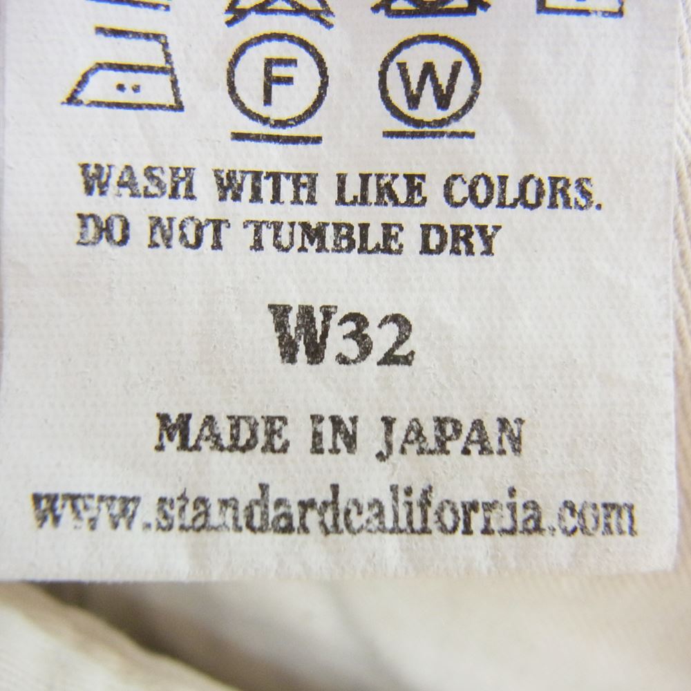 STANDARD CALIFORNIA スタンダードカリフォルニア Herringbone Pants WT ヘリンボーン ミリタリー パンツ オリーブ  カーキ系 32【極上美品】【中古】