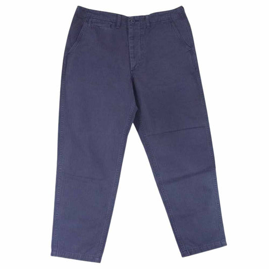 STANDARD CALIFORNIA スタンダードカリフォルニア Herringbone Pants WT ヘリンボーン ミリタリー パンツ ネイビー系 32【極上美品】【中古】