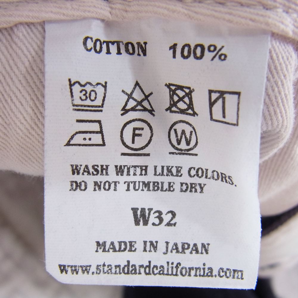 STANDARD CALIFORNIA スタンダードカリフォルニア Herringbone Pants WT ヘリンボーン ミリタリー パンツ ネイビー系 32【極上美品】【中古】