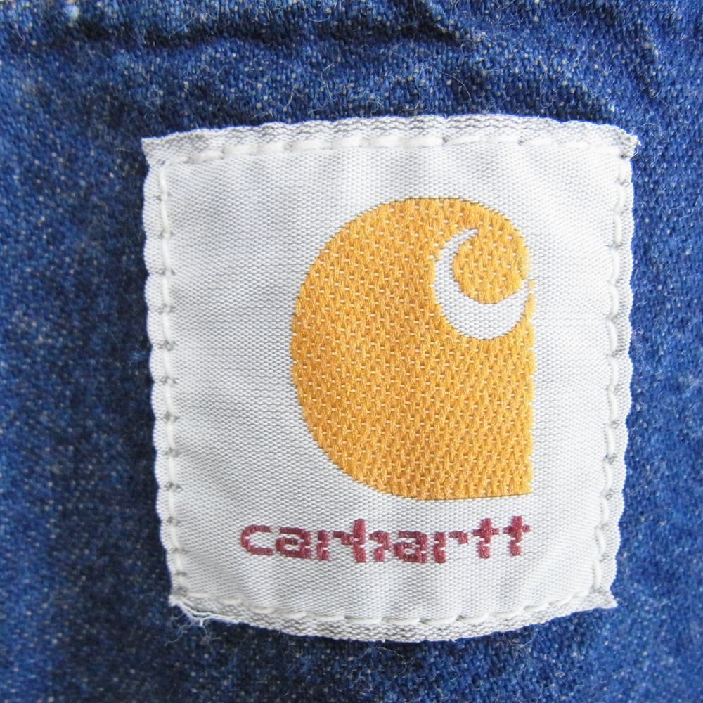 Carhartt カーハート 80s~90s 星型ロゴ デニム カバーオール ジャケット インディゴブルー系 42【中古】