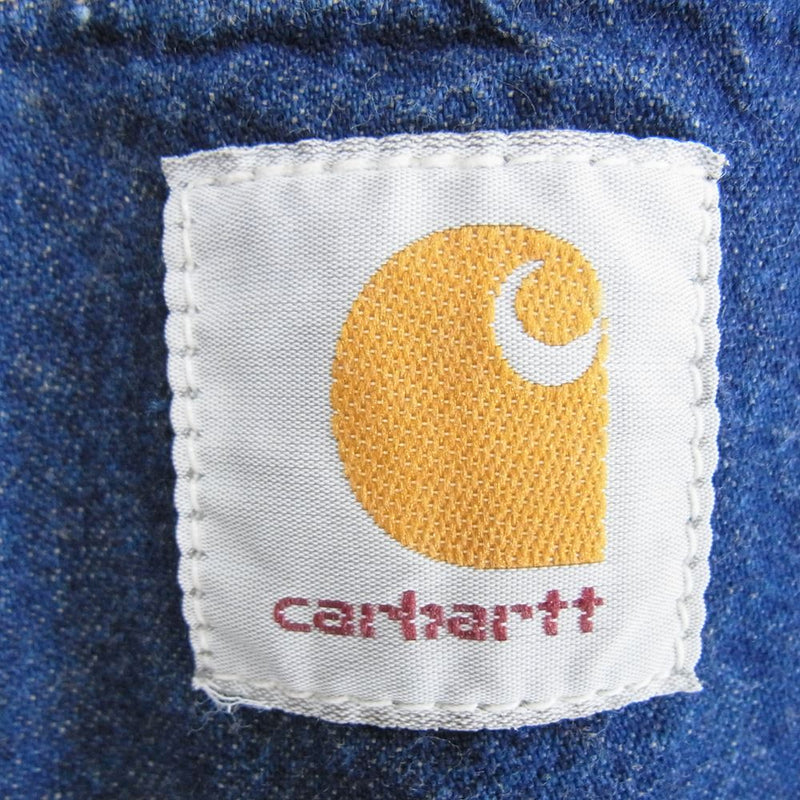Carhartt カーハート 80s~90s 星型ロゴ デニム カバーオール ジャケット インディゴブルー系 42【中古】