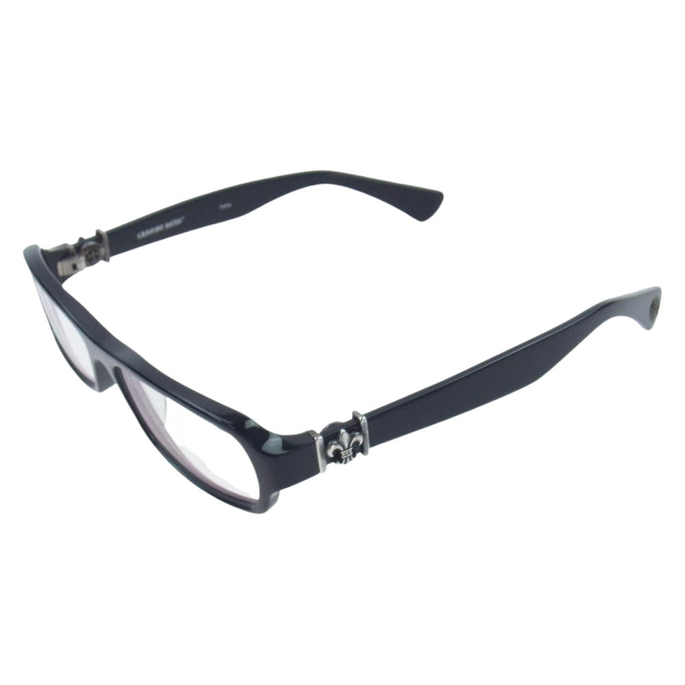 CHROME HEARTS クロムハーツ（原本無） GITTIN ANY?-Ⅱ BSフレア 眼鏡 メガネ アイウェア 度入り ブラック系 56□16-136【中古】