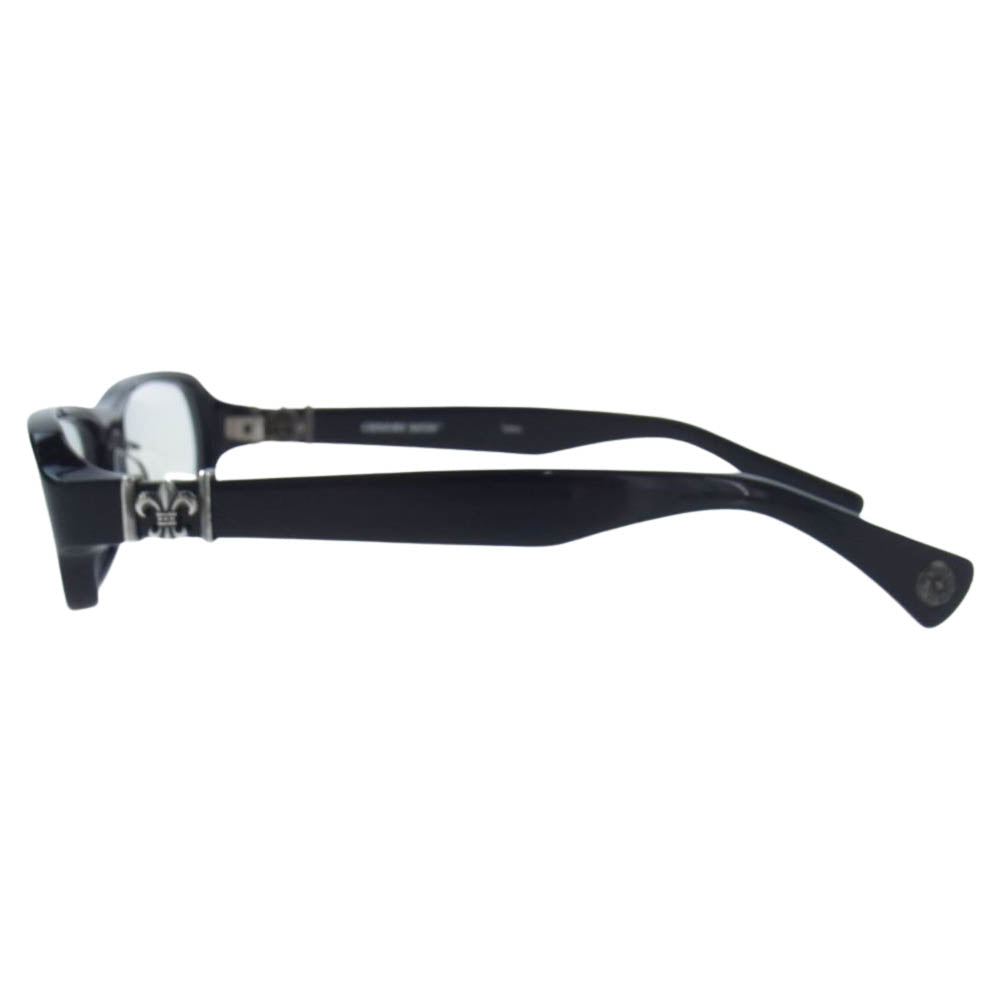 CHROME HEARTS クロムハーツ（原本無） GITTIN ANY?-Ⅱ BSフレア 眼鏡 メガネ アイウェア 度入り ブラック系 56□16-136【中古】