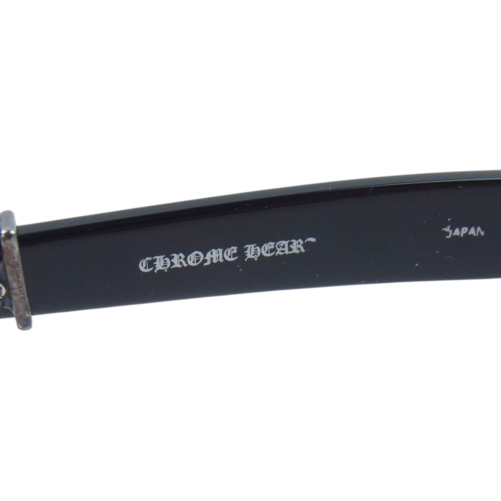 CHROME HEARTS クロムハーツ（原本無） GITTIN ANY?-Ⅱ BSフレア 眼鏡 メガネ アイウェア 度入り ブラック系 56□16-136【中古】