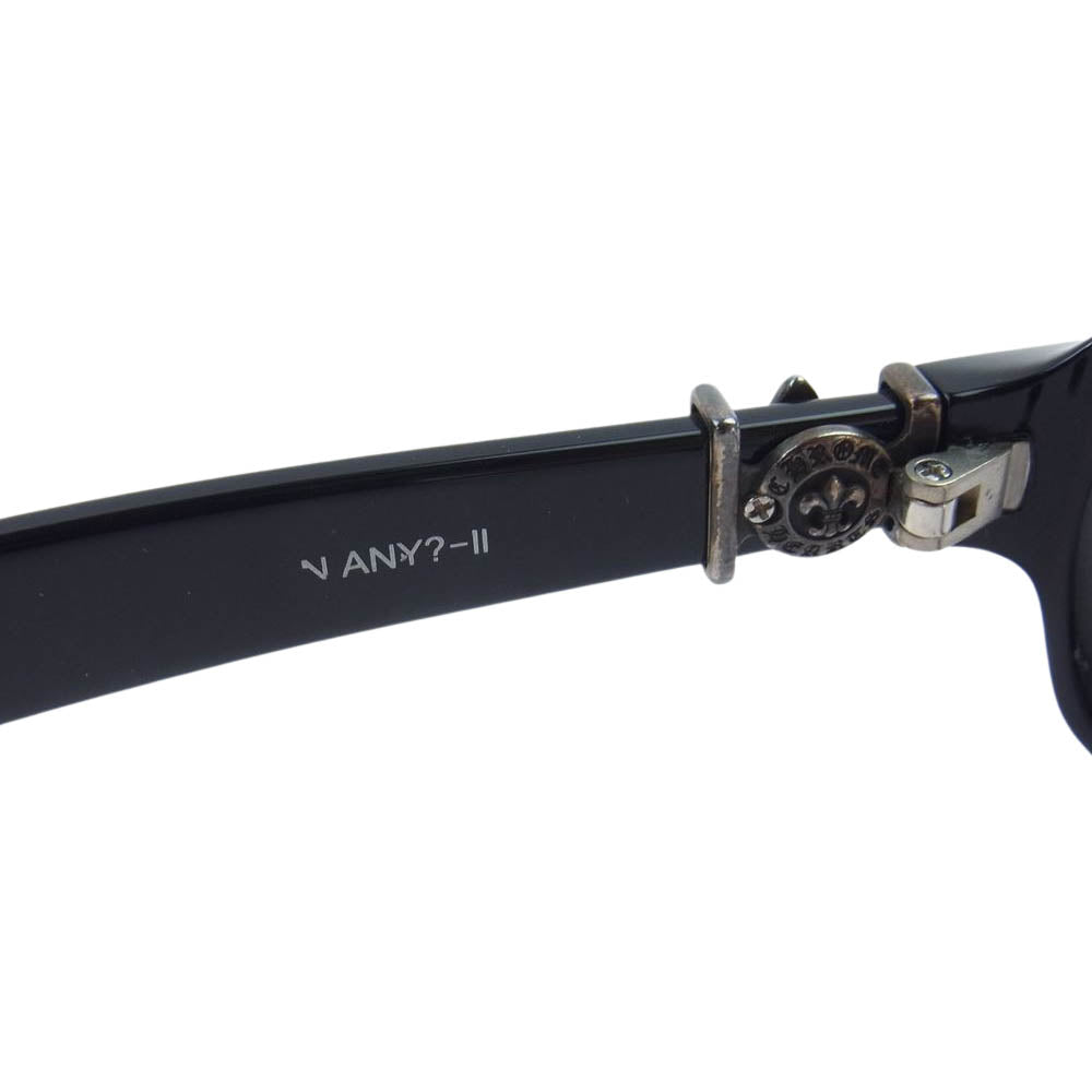 CHROME HEARTS クロムハーツ（原本無） GITTIN ANY?-Ⅱ BSフレア 眼鏡 メガネ アイウェア 度入り ブラック系 56□16-136【中古】