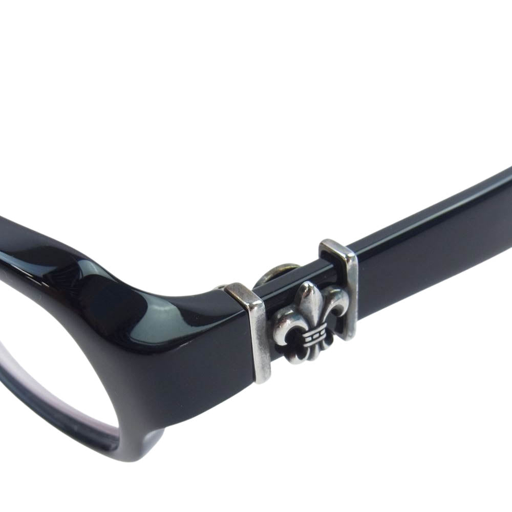 CHROME HEARTS クロムハーツ（原本無） GITTIN ANY?-Ⅱ BSフレア 眼鏡 メガネ アイウェア 度入り ブラック系 56□16-136【中古】