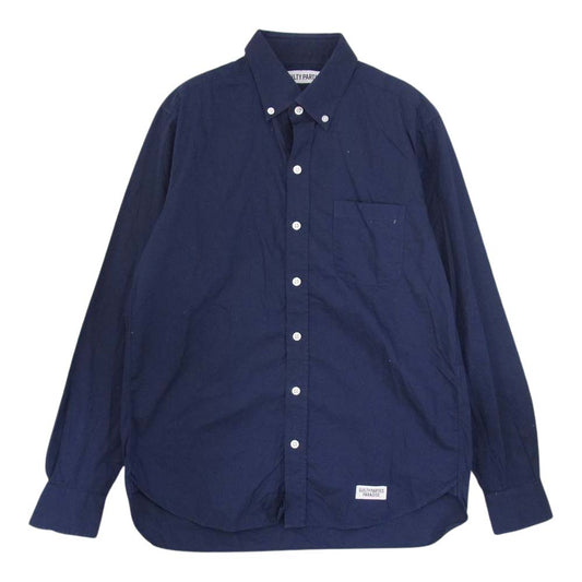 WACKO MARIA ワコマリア コットン ボタンダウン 長袖 シャツ ダークネイビー系 M【中古】