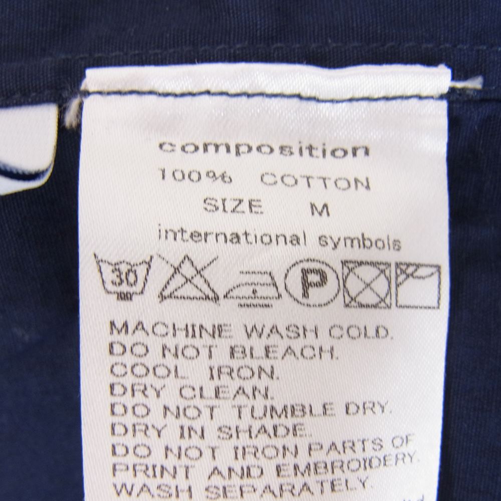 WACKO MARIA ワコマリア コットン ボタンダウン 長袖 シャツ ダークネイビー系 M【中古】