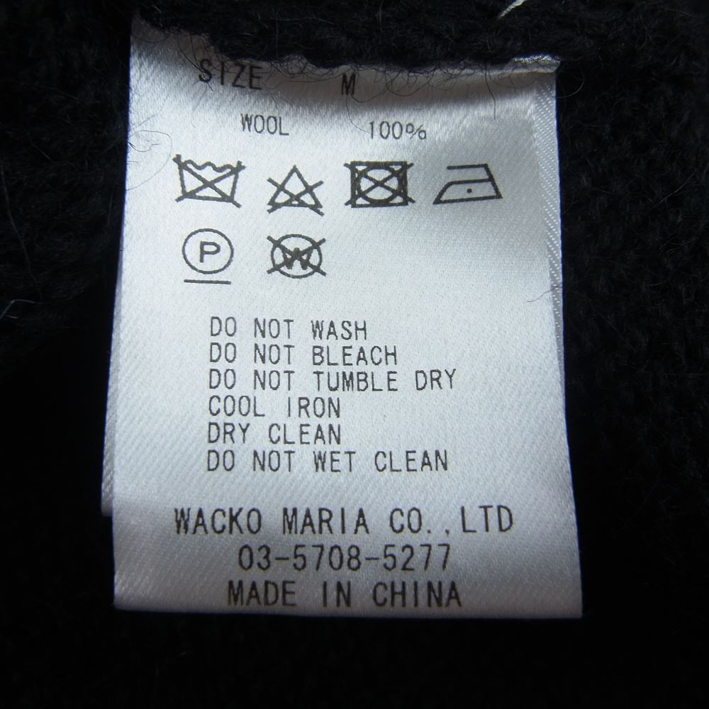 WACKO MARIA ワコマリア 19AW 19FW-WMK-KN13 GUILTY PARTIES CREW NECK SWEATER3 ギルティーパーティーズ クルーネック ニット セーター ブラック系 M【美品】【中古】