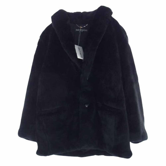 WACKO MARIA ワコマリア WAMA-0176 FUR COAT ショールカラー ファー コート ブラック系 M【新古品】【未使用】【中古】