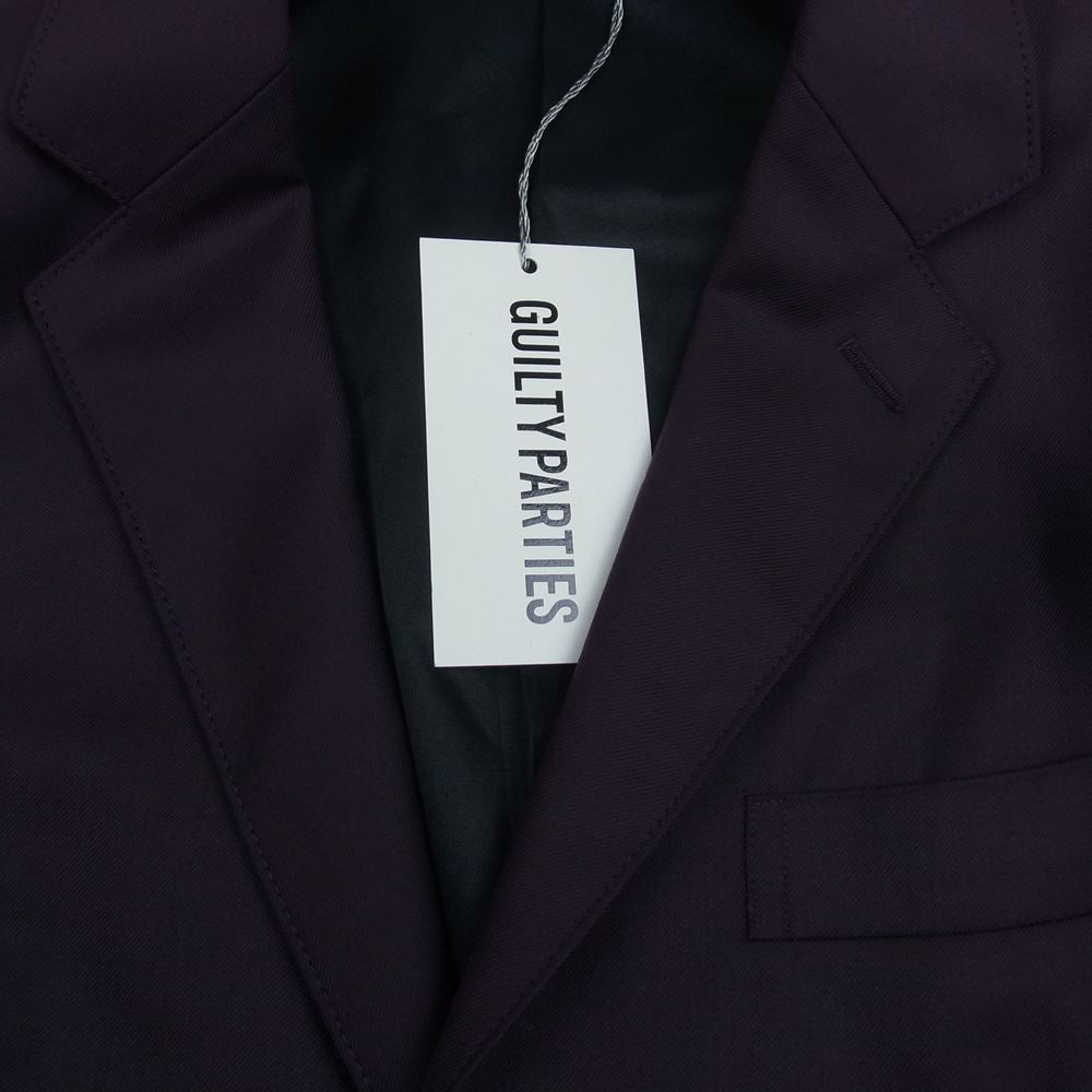 WACKO MARIA ワコマリア 21SS 21SS-WMO-JK01 UNCONSTRUCTED JACKET 2B ウール テーラードジャケット パープル系 M【新古品】【未使用】【中古】