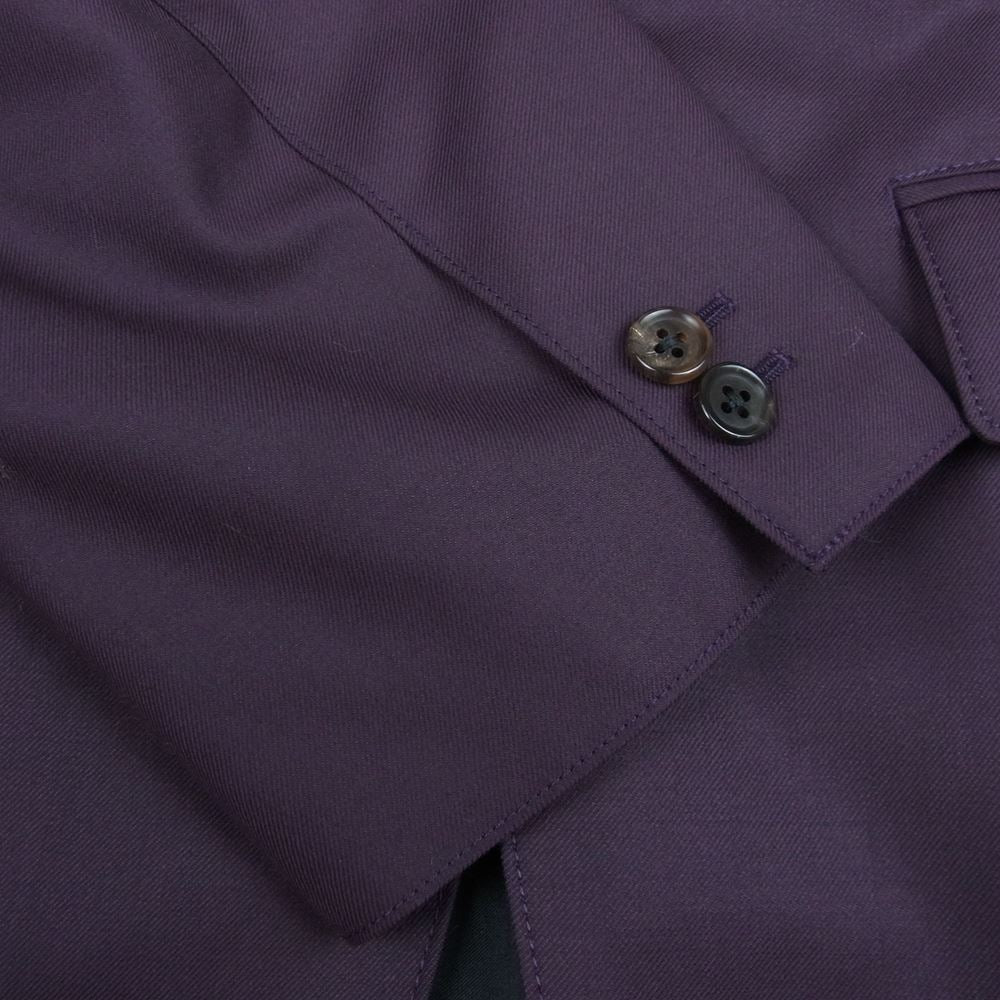 WACKO MARIA ワコマリア 21SS 21SS-WMO-JK01 UNCONSTRUCTED JACKET 2B ウール テーラードジャケット パープル系 M【新古品】【未使用】【中古】