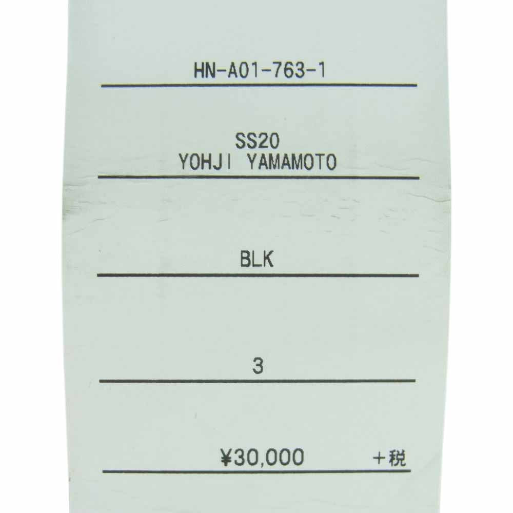 Yohji Yamamoto POUR HOMME ヨウジヤマモトプールオム HN-A01-763-1 FASTENER WALLET S ラウンドファスナー レザー コンパクト ウォレット 二つ折り財布 ブラック系【新古品】【未使用】【中古】