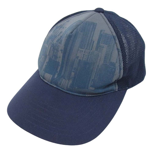 UNDERCOVER アンダーカバー 11SS G6H08 UNDERMAN mesh cap アンダーマン 総柄 メッシュ キャップ ネイビー系【中古】