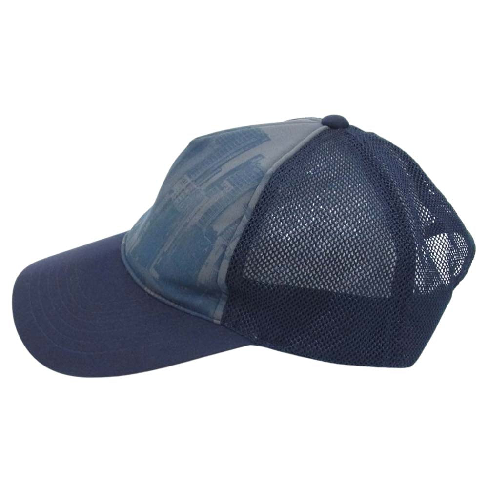 UNDERCOVER アンダーカバー 11SS G6H08 UNDERMAN mesh cap アンダーマン 総柄 メッシュ キャップ ネイビー系【中古】