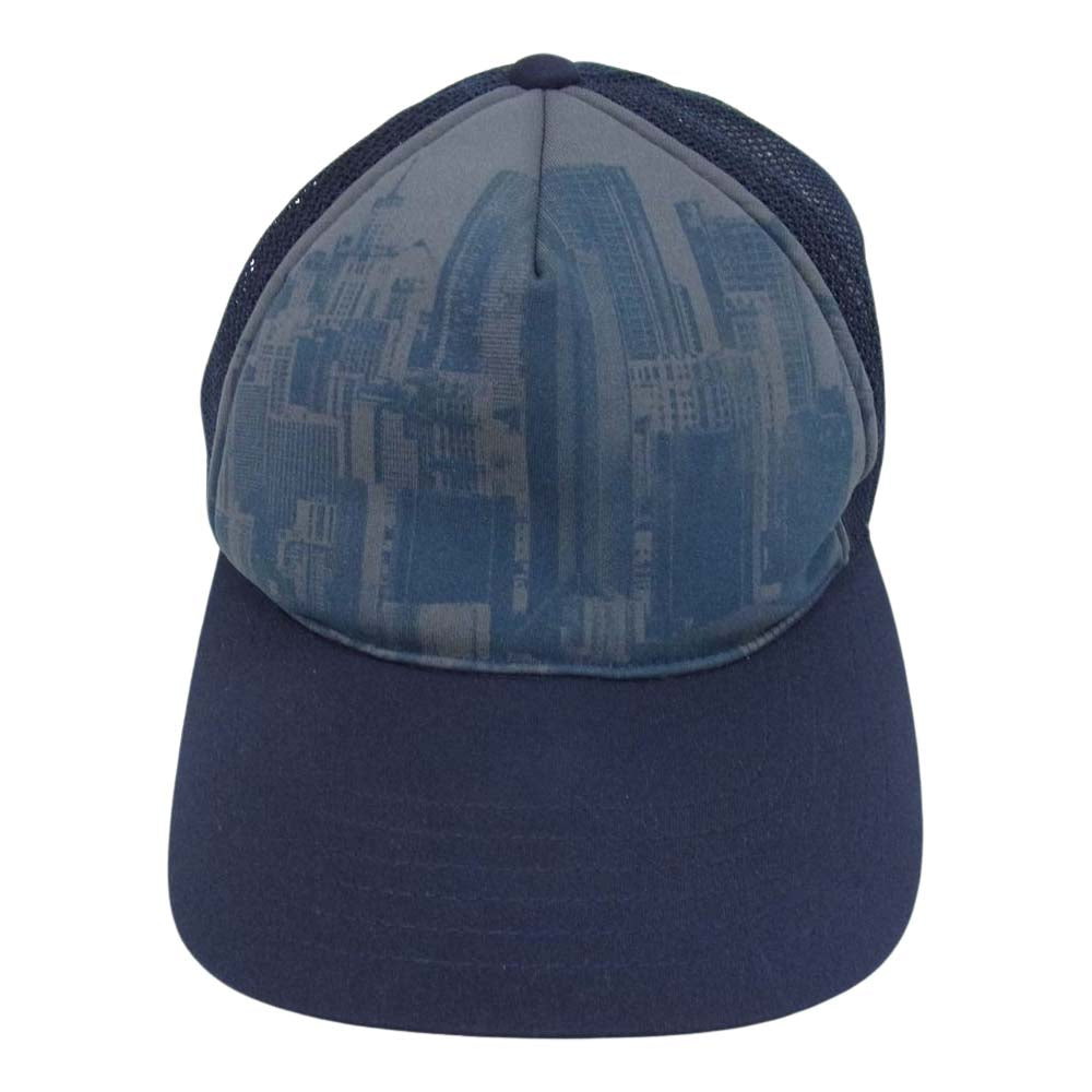 UNDERCOVER アンダーカバー 11SS G6H08 UNDERMAN mesh cap アンダーマン 総柄 メッシュ キャップ ネイビー系【中古】