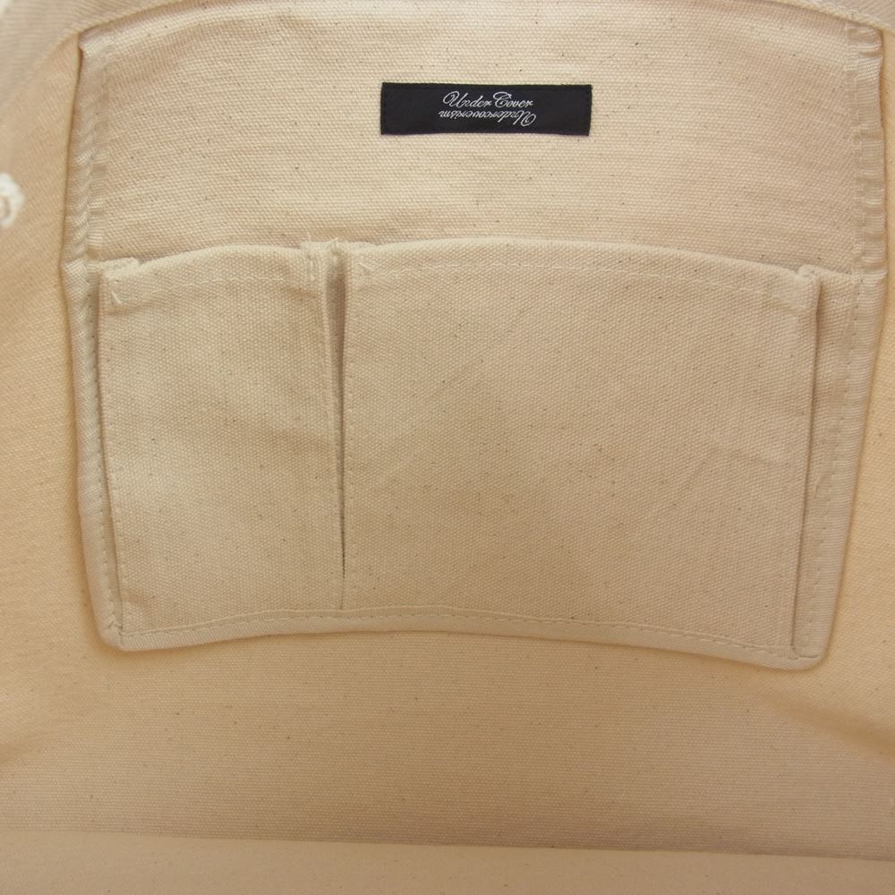 UNDERCOVER アンダーカバー 23SS UCY5B91 MR BUTTONS TOTE BAG トート バッグ アイボリー系 F【新古品】【未使用】【中古】