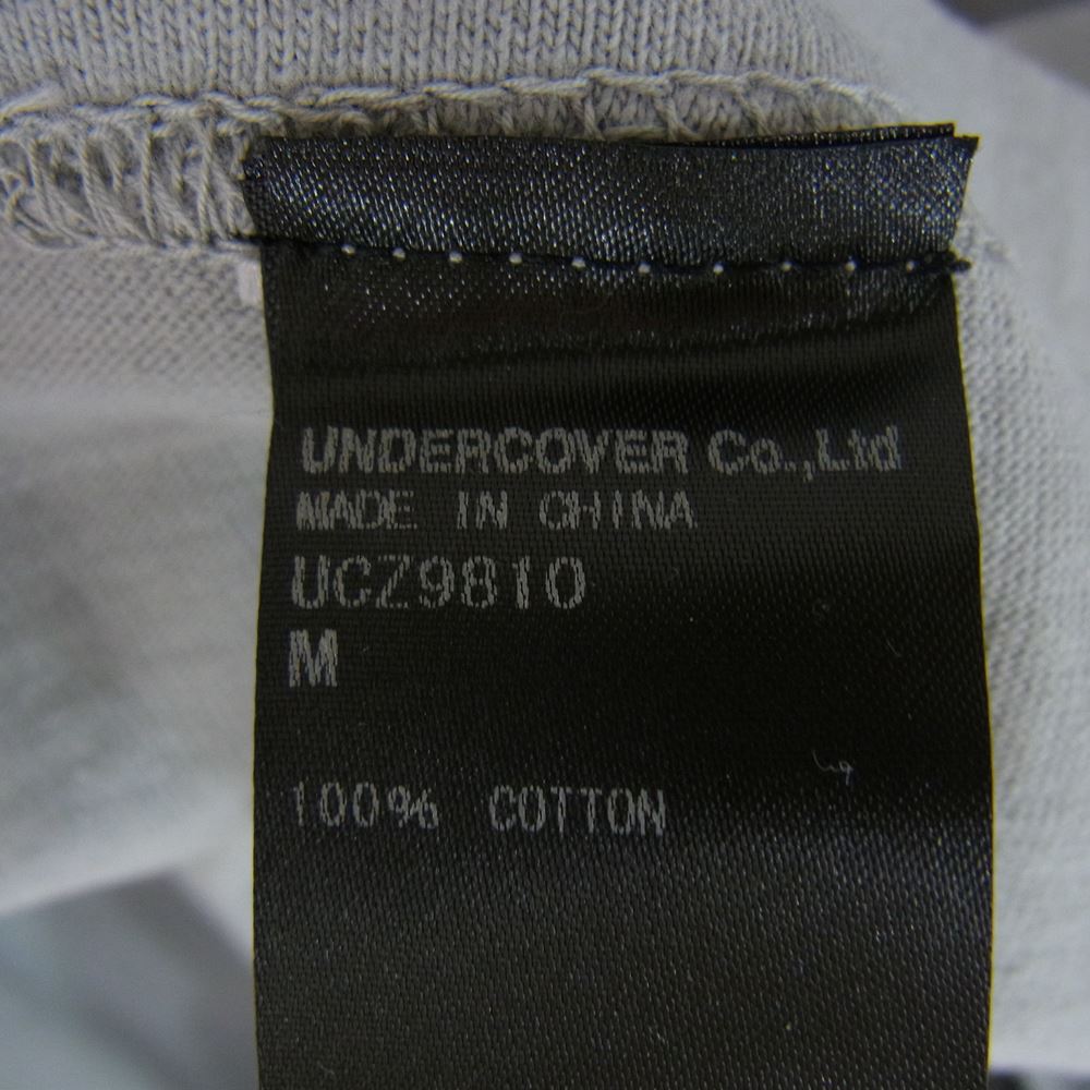 UNDERCOVER アンダーカバー UCZ9810 × L.I.E.S RECORDS NON MUSIC TEE 半袖 Tシャツ グレー系 M【新古品】【未使用】【中古】