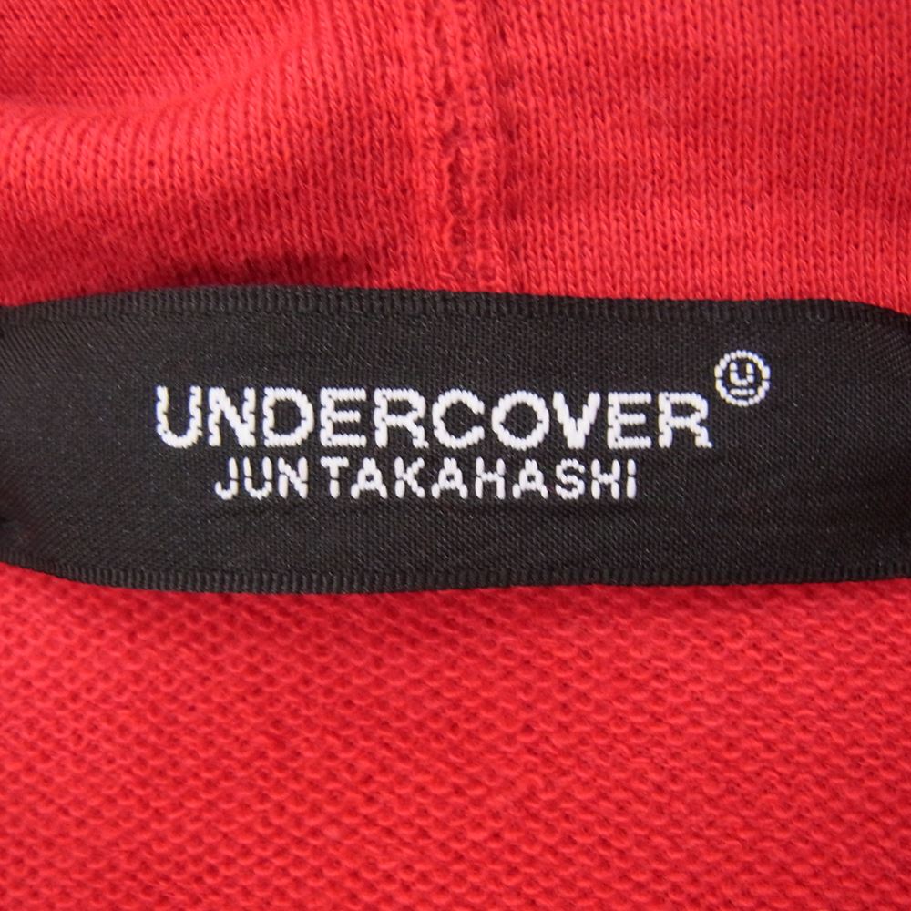 UNDERCOVER アンダーカバー UC1C1816-4 ジップアップ DREAM スウェット パーカー レッド系 2【極上美品】【中古】
