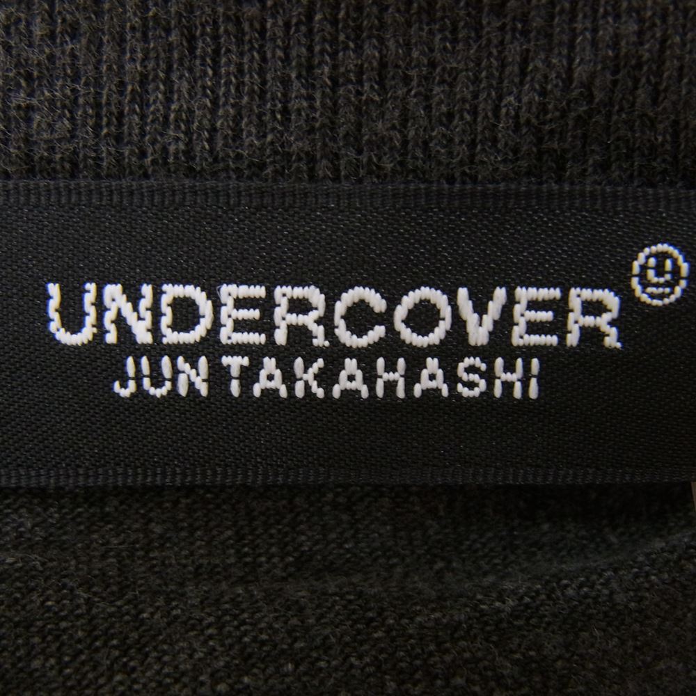 UNDERCOVER アンダーカバー 21SS UCZ9806 × L.I.E.S RECORDS ライズレコーズ カットソー 長袖 Tシャツ ダークグレー系 3【新古品】【未使用】【中古】