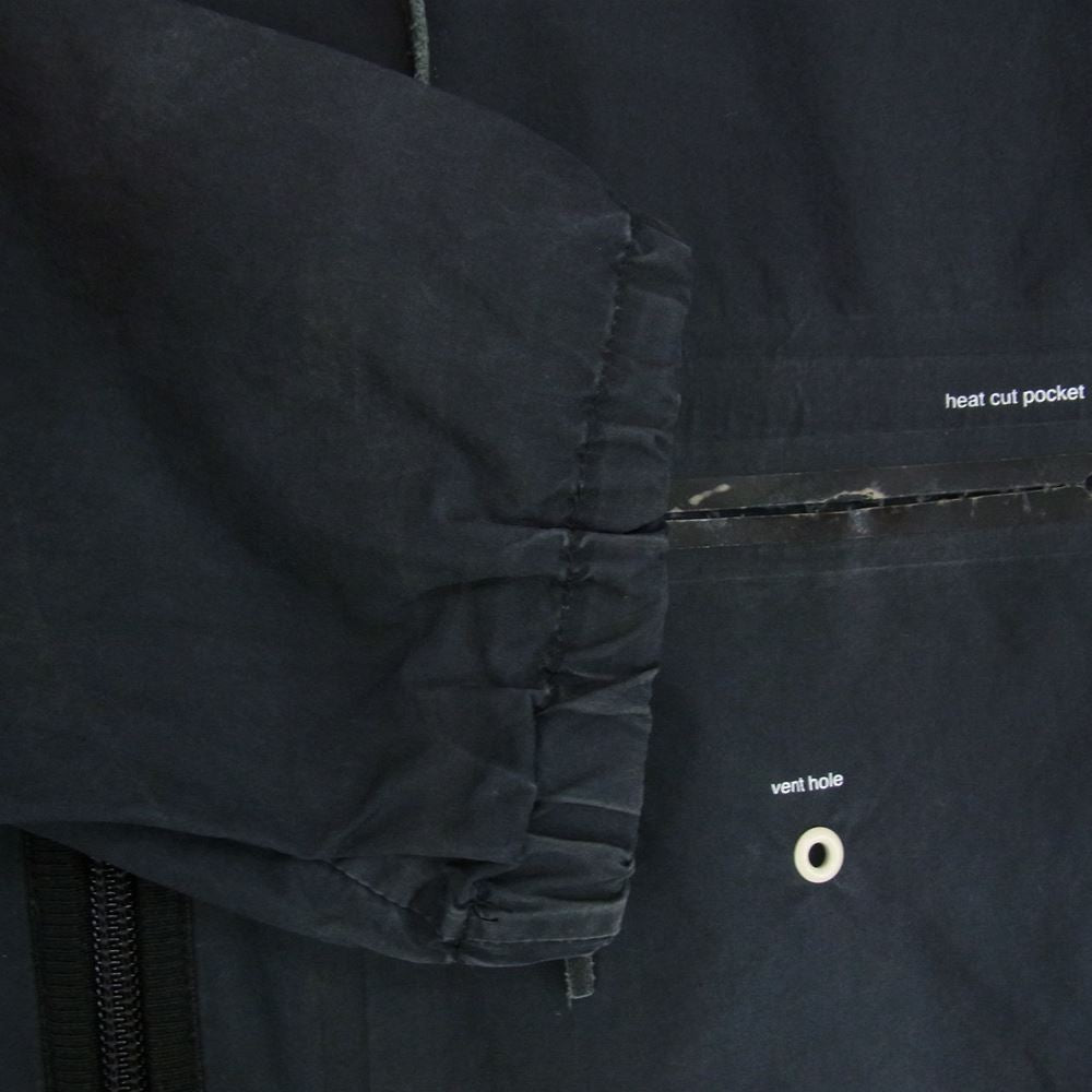 UNDERCOVER アンダーカバー E4216 裾 COW HIDE レザー コットン ジャケット ブラック系 4【中古】
