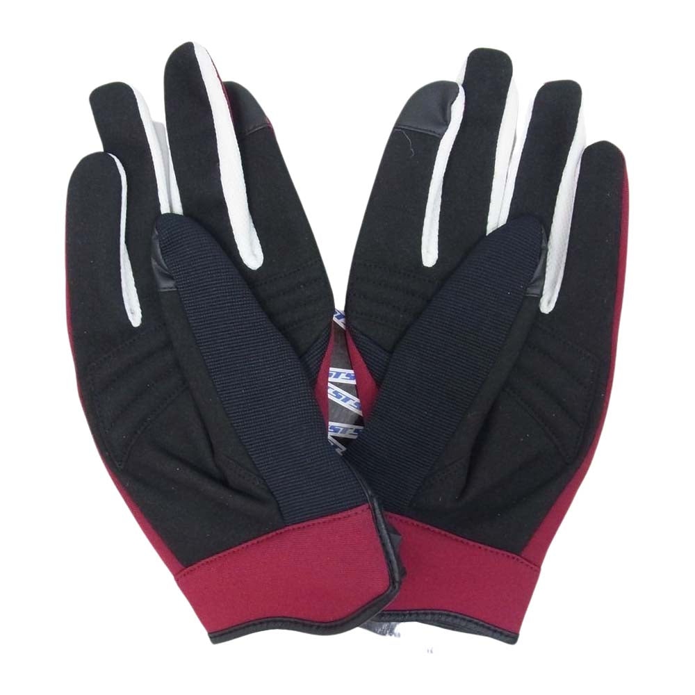 UNDERCOVER アンダーカバー 18AW UCV4G07 × AshramGloves アシュラムグローブ ネオプレン素材 サイクリング グローブ エンジ系 S【極上美品】【中古】