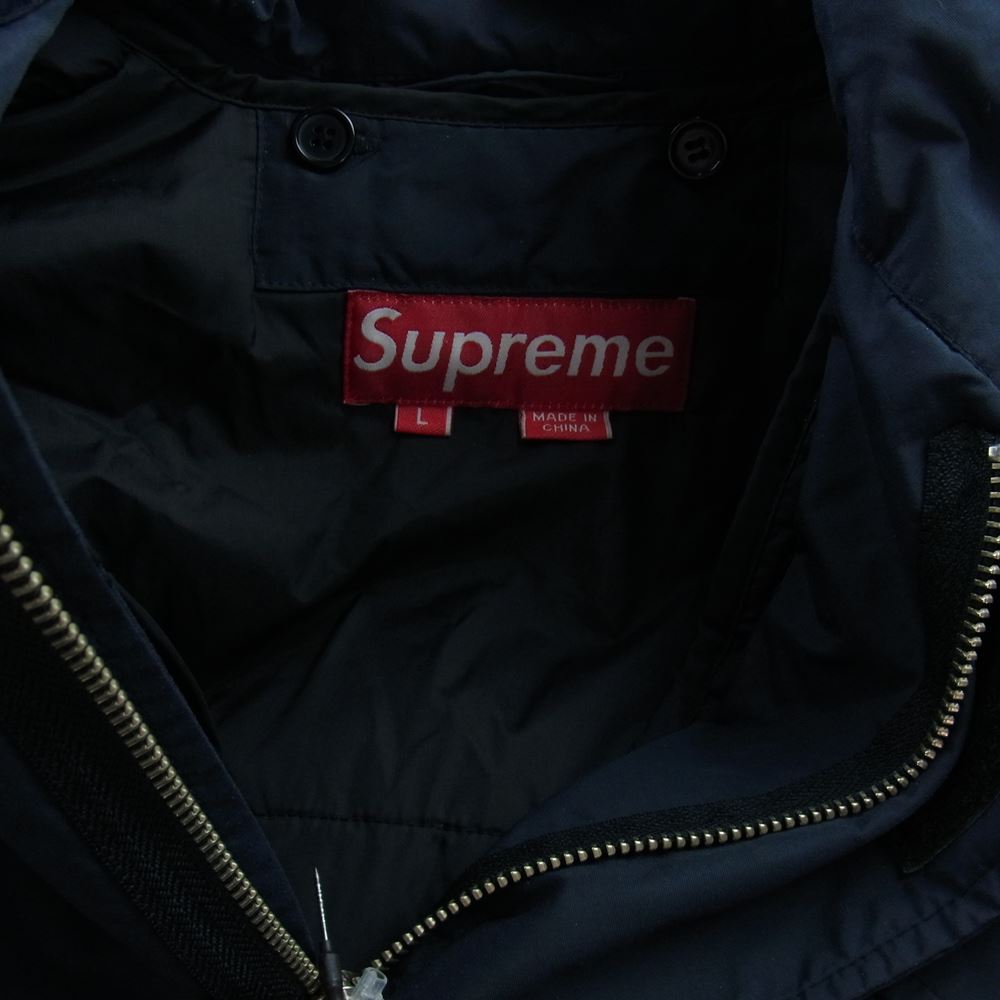 Supreme シュプリーム 90s vintage ヴィンテージ 初期 M-65 ミリタリー ジャケット ライナー 着脱可能  ネイビー系 L【中古】