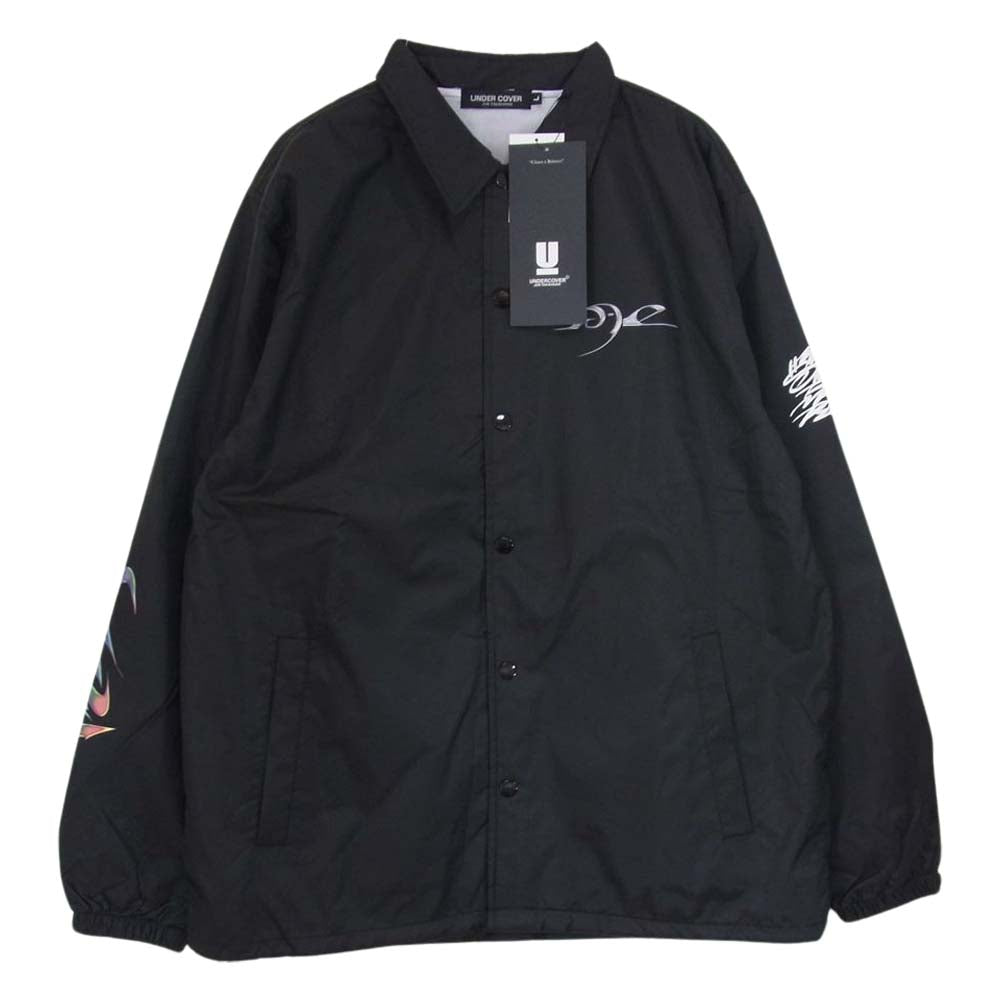UNDERCOVER アンダーカバー MUZ9202 × GUCCIMAZE グッチメイズ プリントコーチ ジャケット ブラック系 L【新古品】【未使用】【中古】