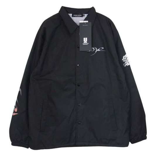 UNDERCOVER アンダーカバー MUZ9202 × GUCCIMAZE グッチメイズ プリントコーチ ジャケット ブラック系 L【新古品】【未使用】【中古】