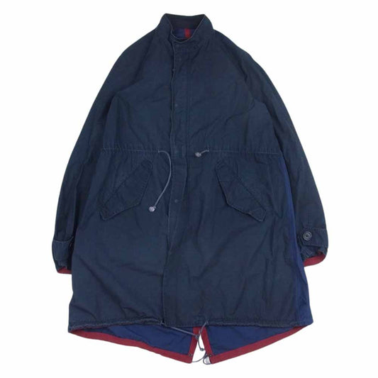 ジョン アンダーカバー  JU04303　 ロング モッズコート フィッシュテール ネイビー系 2【中古】