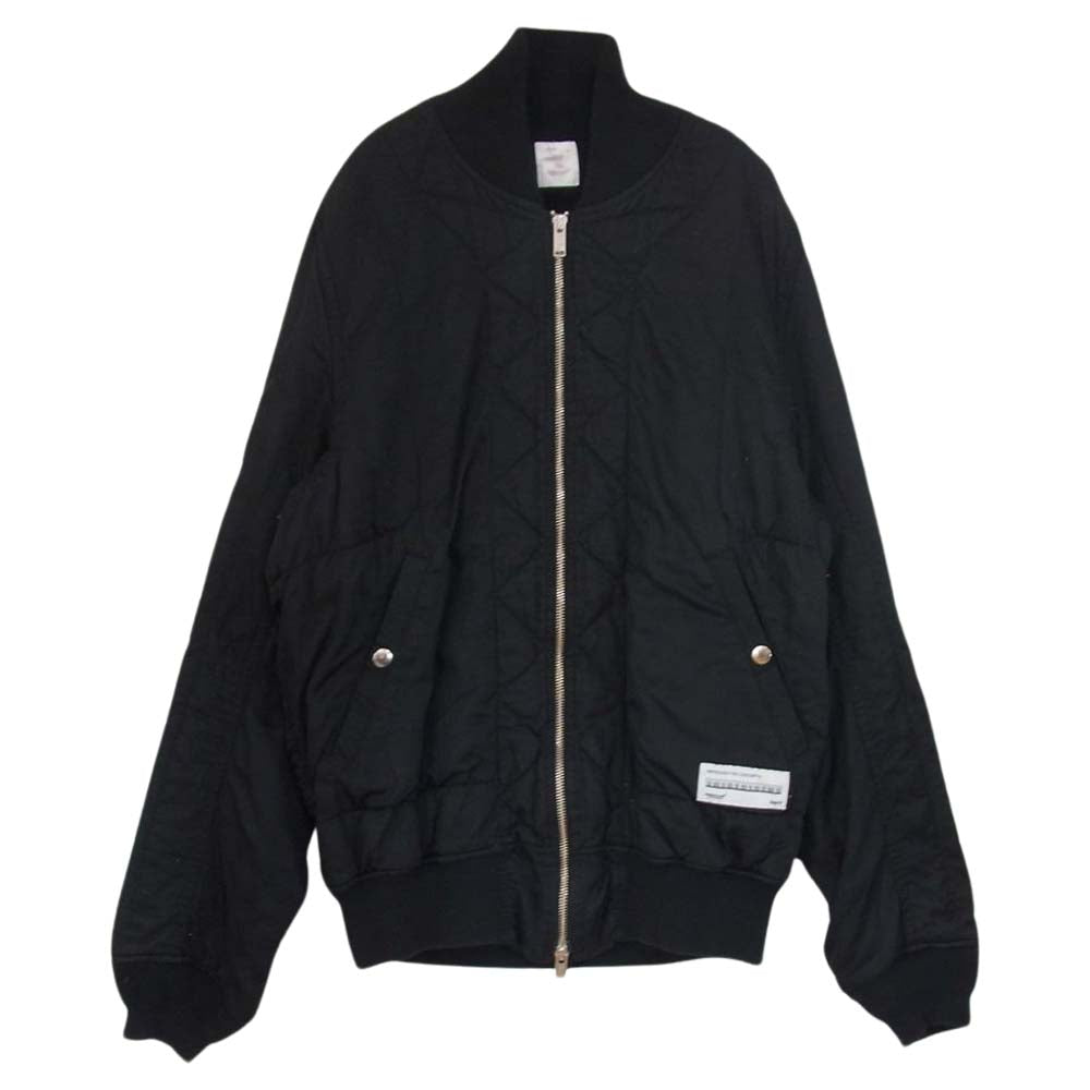 UNDERCOVER アンダーカバー 17SS UCS4201-2 R/CMツイル 裏縮絨 シワ加工 MA-1 ブルゾン ブラック系 2【中古】