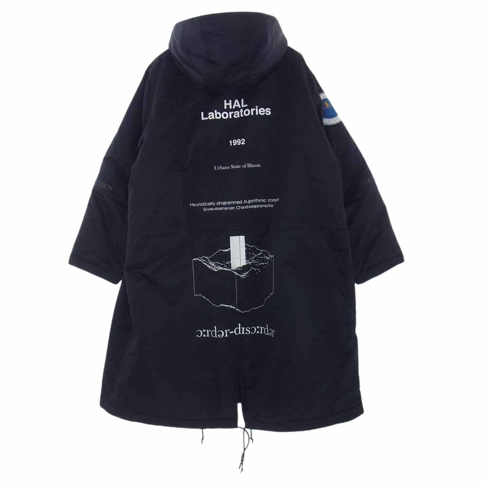 UNDERCOVER アンダーカバー 18AW UCV4302-2 オーバーサイズ ツイル ナイロン モッズ コート ブラック系 2【中古】