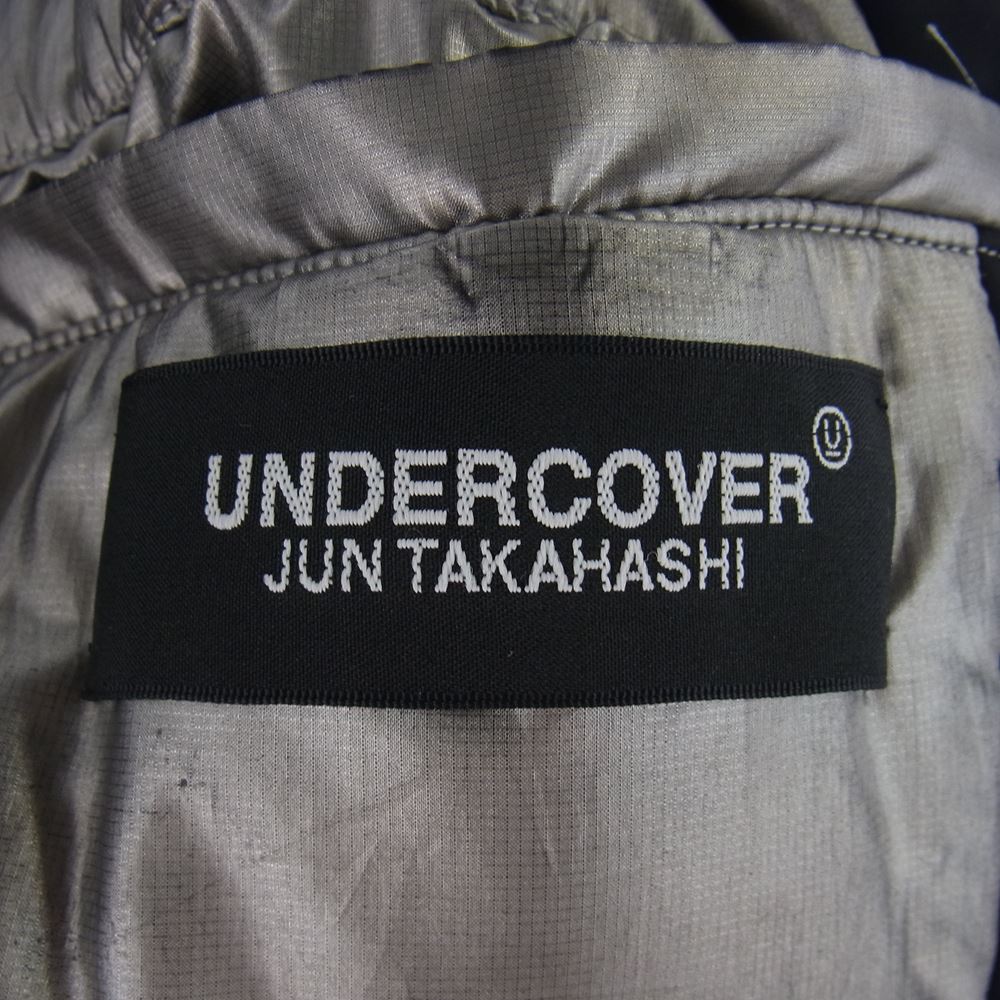 UNDERCOVER アンダーカバー 18AW UCV4302-2 オーバーサイズ ツイル ナイロン モッズ コート ブラック系 2【中古】