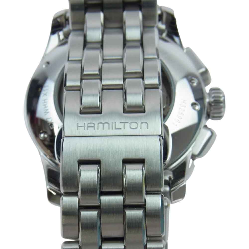 HAMILTON ハミルトン H32596131 2023年購入時ギャランティ付属 ジャズマスター オートクロノ 裏スケ 腕時計 ウォッチ シルバー系【美品】【中古】