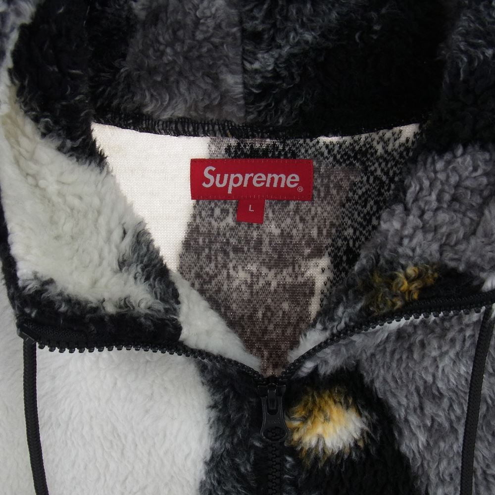 Supreme シュプリーム 20AW Penguins Hooded Fleece Jacket ペンギン フーデッド フリースジャケット グレー系 L【新古品】【未使用】【中古】