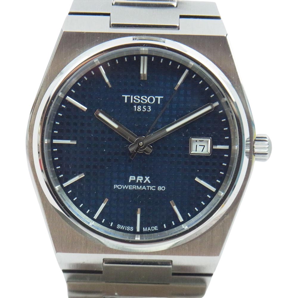 TISSOT ティソ T137407A PRX ピーアールエックス パワーマティック80 自動巻 腕時計 ウォッチ シルバー系【中古】