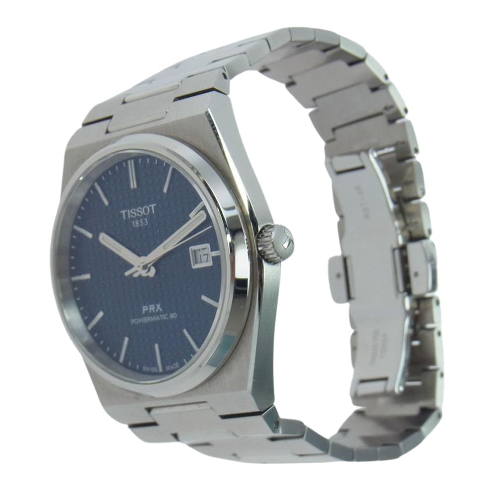TISSOT ティソ T137407A PRX ピーアールエックス パワーマティック80 自動巻 腕時計 ウォッチ シルバー系【中古】