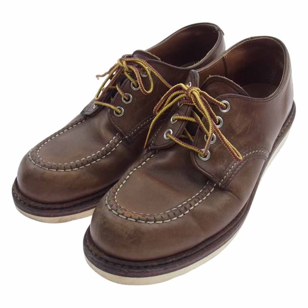 RED WING レッドウィング 8109 Work Oxford ワークオックスフォード マホガニー シューズ ブラウン系 25.5cm【中古】