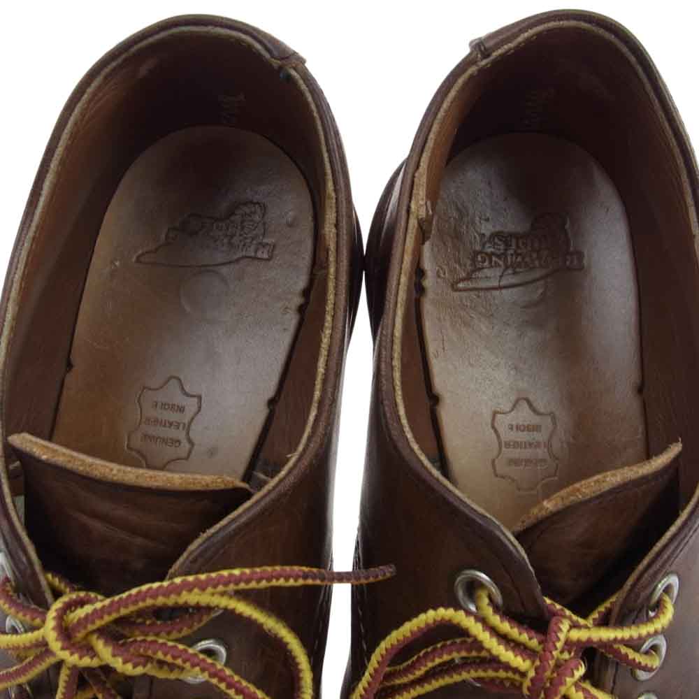 RED WING レッドウィング 8109 Work Oxford ワークオックスフォード マホガニー シューズ ブラウン系 25.5cm【中古】