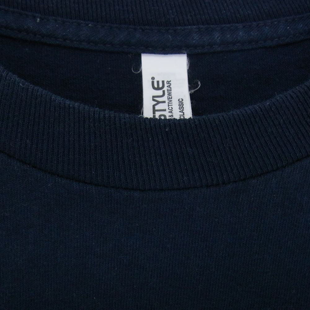 TENDERLOIN テンダーロイン 22AW TEE 3A プリント 半袖 Tシャツ ネイビー系 L【中古】