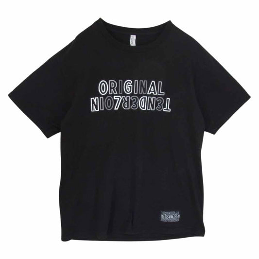 TENDERLOIN テンダーロイン TEE 2B プリント 半袖 Tシャツ 丸首 クルーネック ブラック系 L【中古】