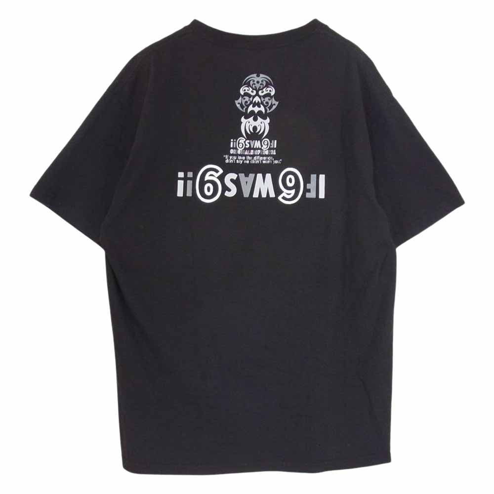 TENDERLOIN テンダーロイン TEE 2B プリント 半袖 Tシャツ 丸首 クルーネック ブラック系 L【中古】