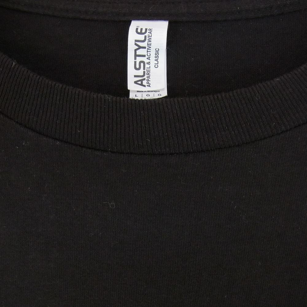 TENDERLOIN テンダーロイン TEE 2B プリント 半袖 Tシャツ 丸首 クルーネック ブラック系 L【中古】