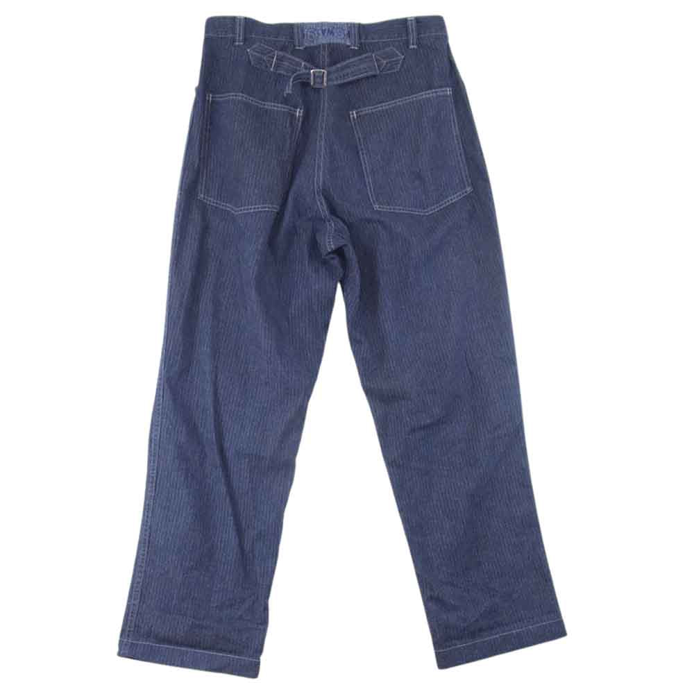 TENDERLOIN テンダーロイン インディゴ シンチバック ストライプ デニム パンツ インディゴブルー系 S【中古】