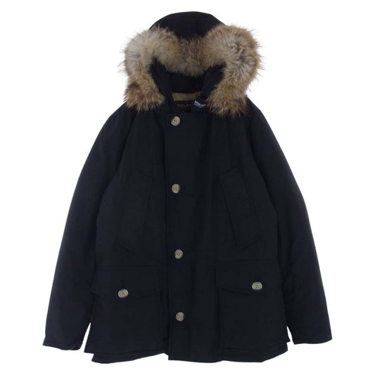 WOOLRICH ウールリッチ カナダ製  ARCTIC PARKA アークティック パーカー ダウン ジャケット ブラック系 M【中古】