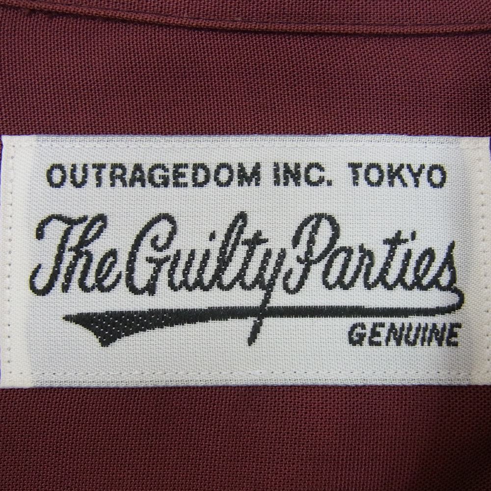 WACKO MARIA ワコマリア 23SS 23SSE-WMS-HI03 HAWAIIAN SHIRT L/S ハワイアンシャツ ロングスリーブ ドット 長袖 シャツ BORDEAUX M【新古品】【未使用】【中古】