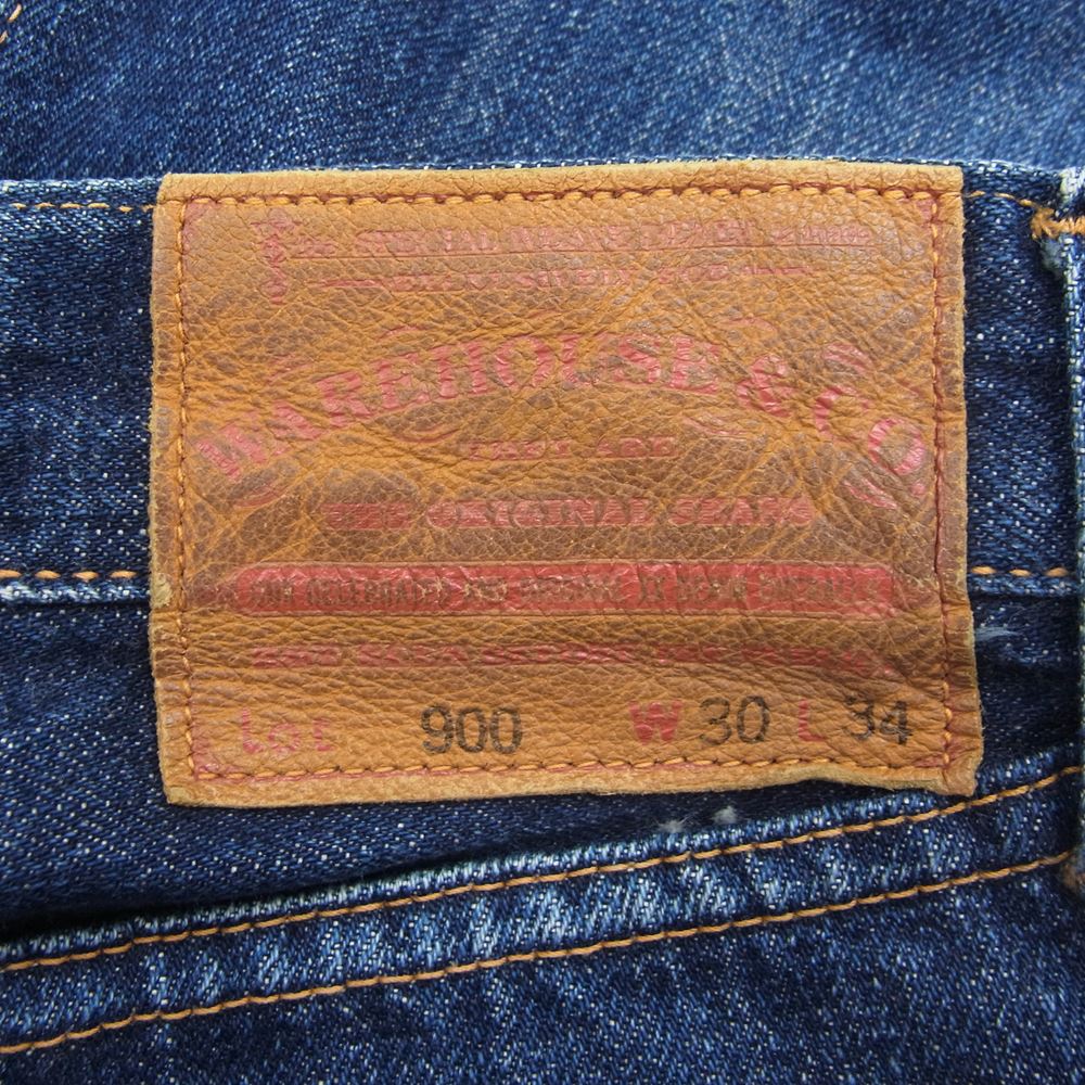 WAREHOUSE ウエアハウス Lot 900 SLIM スリム デニム パンツ インディゴブルー系 30【中古】