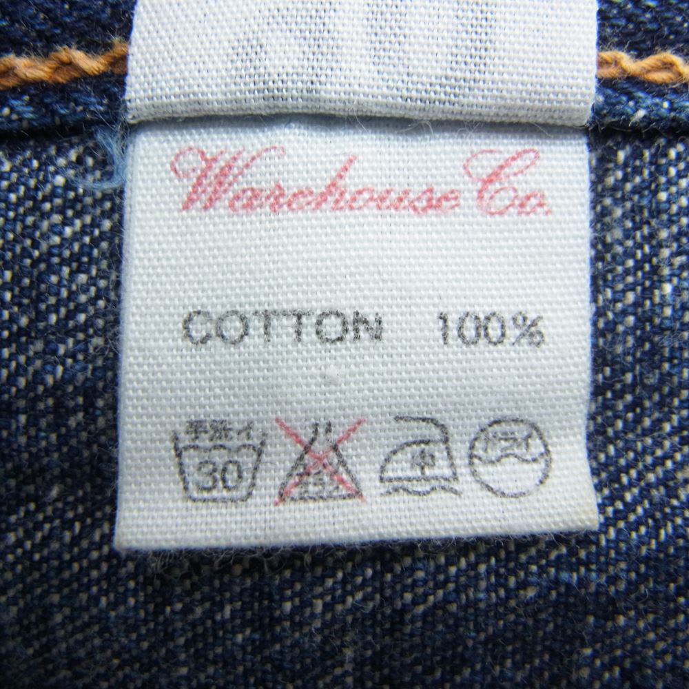 WAREHOUSE ウエアハウス Lot 900 SLIM スリム デニム パンツ インディゴブルー系 30【中古】