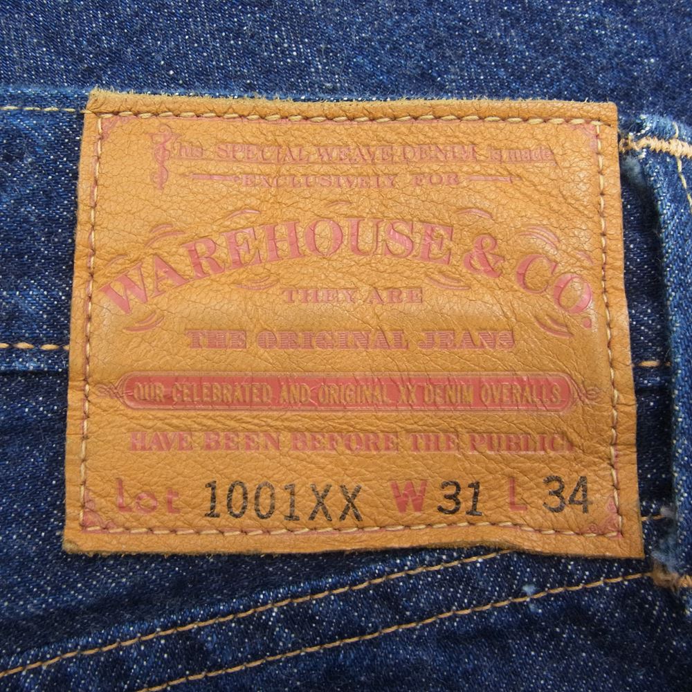 WAREHOUSE ウエアハウス Lot 1001XX セルビッチ デニム パンツ