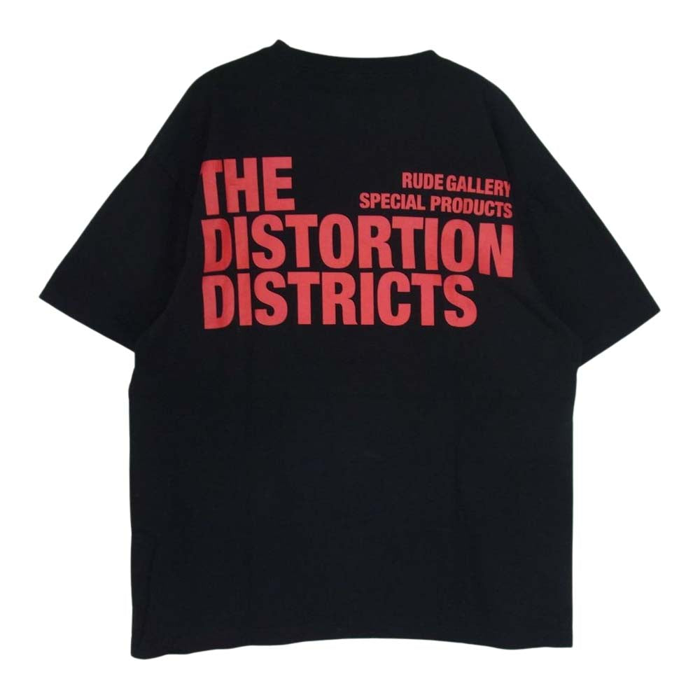 RUDE GALLERY ルードギャラリー The Distortion Districts PANTHER TEE ART WORK BY H.U. 半袖Tシャツ ブラック系 XL【中古】